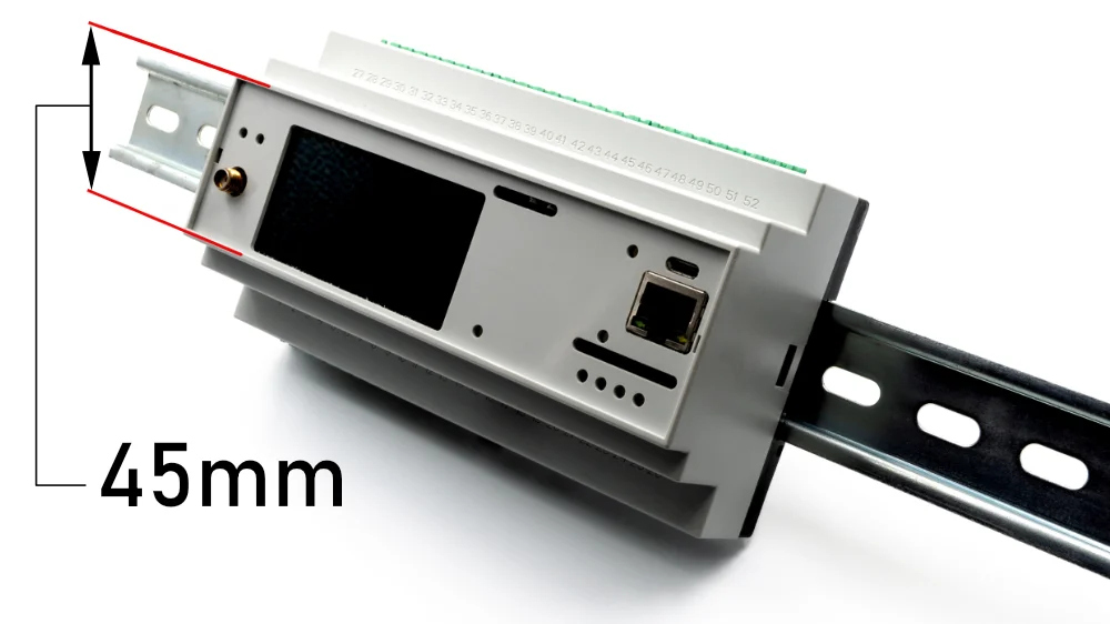 Wymiary obudów z normą DIN 43880