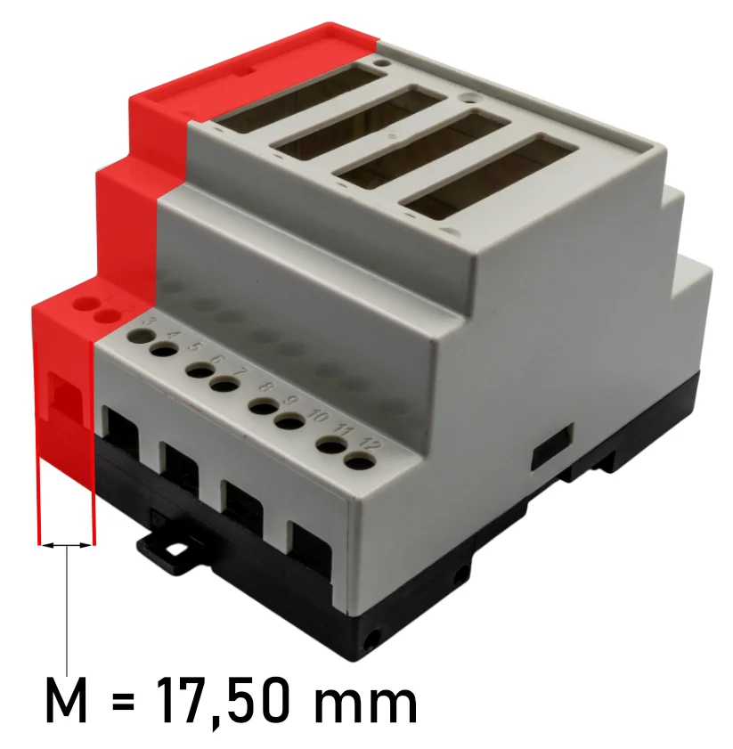 Wymiary obudów z normą DIN 43880
