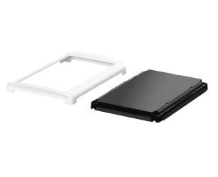 Bopla BOV 1712 FO-9003 - OT-9005-SILC (48314335.SILC) - black BoVersa plastic lid with open white design cover with silicone seal (170 x 120 x 21 mm)