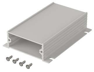Bopla F 524-100 WL (97253100) - aluminium profile with wall brackets (55.3 x 24.4 x 100 mm)
