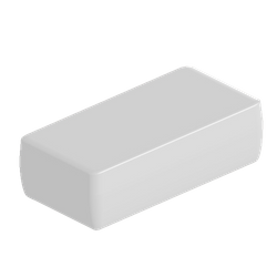 Teko - SMART series (SR35-DB.7) - universal enclosure in white (128 x 64 x 38,7 mm)