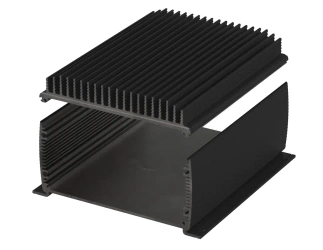 BOPLA ABPH 1680-0200 KWL (84468200) - aluminium profile, horizontally-divided with wall brackets and radiator (169 x 82 x 200 mm)