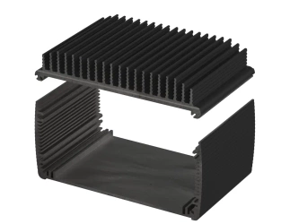 BOPLA ABPH 1680-0100 K (84568100) - aluminium profile, horizontally-divided with radiator (169 x 82 x 100 mm)
