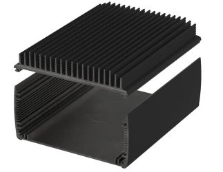 BOPLA ABPH 1680-0200 K (84568200) - aluminium profile, horizontally-divided with radiator (169 x 82 x 200 mm)