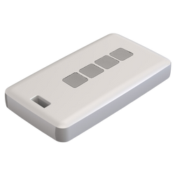 Teko - REMO-TEK series (13124.30) - enclosure for the remote control in white with light grey sides (71,5 x 39,3 x 11,5 mm)