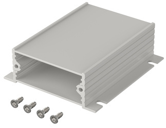 Bopla F 524-80 WL (97253080) - aluminium profile with wall brackets (55.3 x 24.4 x 80 mm)