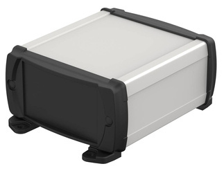 BOPLA ELP 1050-0100 DW (83105100.S7) - aluminium profile closed with wall brackets (106 x 52 x 100 mm)