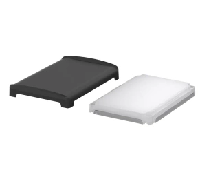 Bopla BOV 1209_ FG 9005 D LL (48432251.SILC) - BoVersa translucent plastic lid with full black design cover with silicone seal (125 x 88 x 19 mm)