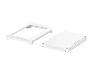 Bopla BOV 1209 FO-9003 - OT-9003-SILC (48312233.SILC) - white BoVersa plastic lid with open white design cover with silicone seal (125 x 88 x 19 mm)
