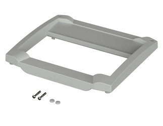 BOPLA BCD 160 FO-K-7035 (20161235) - screw-on open front frame with terminal compartment cover (199 x 177.85 x 19 mm)