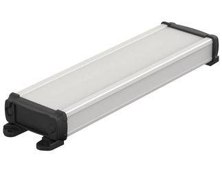 BOPLA ELP 620-0200 DW (83062200.S7) - aluminium profile closed with wall brackets (57,5 x 22 x 200 mm)