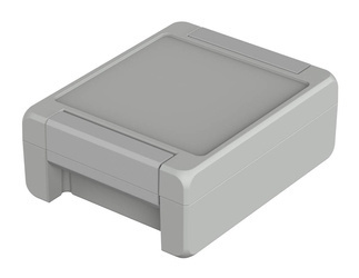Bopla BA 141306 F-7035 (00123225) - aluminum enclosure with a recess in the cover and neoprene seal (159 x 128 x 60 mm)