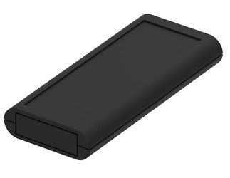 Bopla BOS 601-9005 (34601000) - hand-held enclosure with battery compartment (2 x 9V) and continuous membrane keypad area (172 x 77 x 25 mm)