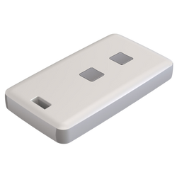 Teko - REMO-TEK series (13122.30) - enclosure for the remote control in black with light grey sides (71,5 x 39,3 x 11,5 mm)