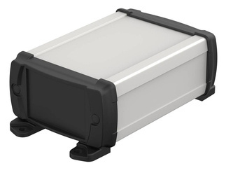 BOPLA ELPH 840-0100 DW (83846100.S7) - aluminium profile horizontally-divided with wall brackets (80 x 42 x 100 mm)