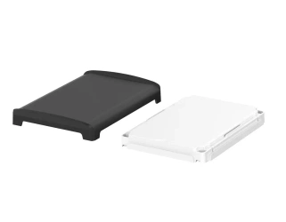 Bopla BOV 1209 FG-9005 - OT-9003-SILC (48412253.SILC) - BoVersa white plastic lid with full black design cover with silicone seal (125 x 88 x 19 mm)