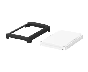 Bopla BOV 1209 FO-9005 - OT-9003-SILC (48312253.SILC) - white BoVersa plastic lid with open black design cover with silicone seal (125 x 88 x 19 mm)