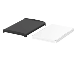 Bopla BOV 2819 FG-9005 - OT-9003-SILC (48418653.SILC) - BoVersa white plastic lid with full black design cover with silicone seal (275 x 185 x 29 mm)