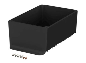 Bopla BOV 281913 UT KWL-9005 (48198685) - BoVersa aluminium base with heatsink (275 x 185 x 110 mm)