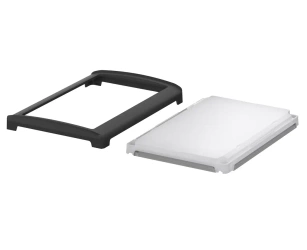 Bopla BOV 1712 FO-9005 - OT LL-SILC (48334351.SILC) - BoVersa translucent plastic lid with open black design cover for silicone seal (170 x 120 x 21 mm)