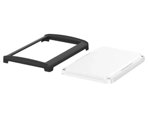 Bopla BOV 1712 FO-9005 - OT-9003-SILC (48314353.SILC) - white BoVersa plastic lid with open black design cover with silicone seal (170 x 120 x 21 mm)