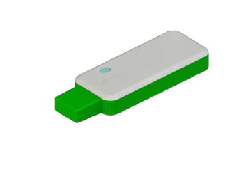 Teko - TEK-USB series (TEK-USB.45) - enclosure for USB devices in white and green (58 x 25 x 10,2 mm)
