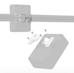 RAKwireless Pole Mount Horizontal (Mark B) White - mount