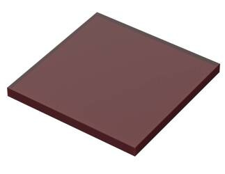 Bopla NGS 48 FKT (37000610) - plastic front panel, red translucent, 3 mm for NGS 48..