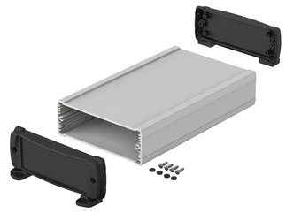 BOPLA ELP 1240-0200 DW (83124200.S7) - aluminium profile closed with wall brackets (120 x 42 x 200 mm)