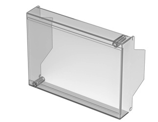 Bopla CNH 100 H (65010050) - hinged hood, wide (15mm), crystal-clear