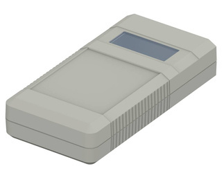 Bopla BOS 801-7038 (34801001) - hand-held enclosure with battery compartment (4 x 1,5V) and display screen (196 x 100 x 40 mm)