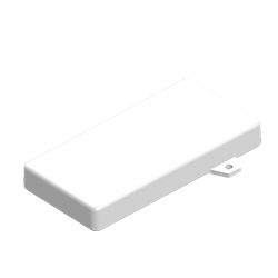 Teko - SMART series (SR31-E.7) - universal enclosure in white (128 x 64 x 16,5 mm)