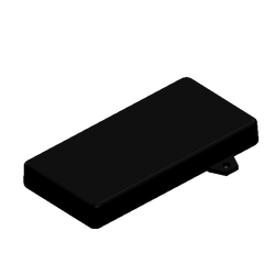 Teko - SMART series (SR31-E.9) - universal enclosure in black (128 x 64 x 16,5 mm)