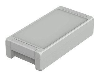 Bopla BA 241306 F-7035 (00125225) - aluminum enclosure with a recess in the cover and neoprene seal (259 x 128 x 60 mm)