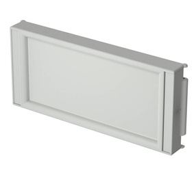 Bopla FR 7000 (79003900) - closed front lid for accommodating membrane keypads, screwed on CombiCard 5000-7000 (323 x 146 x 34 mm, 3U 49HP)