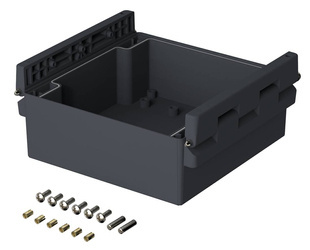 Bopla RD 1000 HSC (19004500) - rear lid, high with hinges on both sides for CombiCard 1000-3000 (133.4  x 138 x 48 mm)