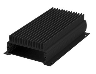 BOPLA ABPH 1000-0200 KWL (84410200) - aluminium profile, horizontally-divided with wall brackets and radiator (106 x 32 x 200 mm)