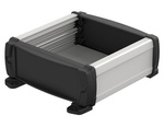 BOPLA ELPU 1240-0100 DW (83247100.S7) - aluminium profile, open on one side with wall brackets (120 x 42 x 100 mm)