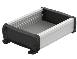 BOPLA ELPU 1240-0150 DW (83247150.S7) - aluminium profile, open on one side with wall brackets (120 x 42 x 150 mm)