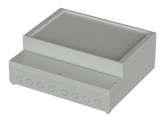 Bopla RCP 400 F (41400609) - RegloCard-Plus enclosure with recessed front lid (363.4 x 318.6 x 130.5 mm)