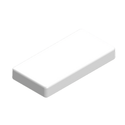 Teko - SMART series (SR31.7) - universal enclosure in white (128 x 64 x 16,5 mm)