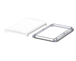 Bopla BOV 2114_ FG 9003 D G (48426430) - BoVersa transparent plastic lid with full white design cover (210 x 140 x 24 mm)