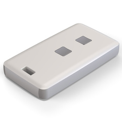 Teko - REMO-TEK series (13122.30) - enclosure for the remote control in black with light grey sides (71,5 x 39,3 x 11,5 mm)