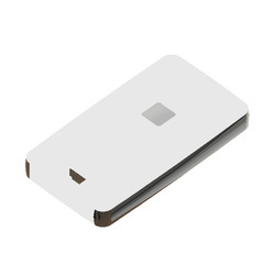 Teko - REMO-TEK series (13121.47) - enclosure for the remote controler in white with chrome-plated metal sides (71,5 x 39,3 x 11,5 mm)