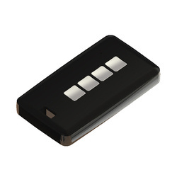 Teko - REMO-TEK series (13124.44) - enclosure for the remote control in black with chrome-plated metal sides (71,5 x 39,3 x 11,5 mm)