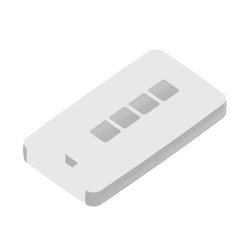 Teko - REMO-TEK series (13124.30) - enclosure for the remote control in white with light grey sides (71,5 x 39,3 x 11,5 mm)