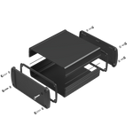 Teko - TEKAM series (TEKAM-31.9) -  open aluminum alloy enclosure (110 x 105.9 x 45.8 mm)
