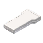 Teko - TBT-B series (TBT-B.7) - white handhld enclosure with battery compartment (163 x 88 x 25 mm)