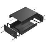 Teko - TEKAM series (TEKAM-32L.9) -  open aluminum alloy enclosure (145 x 105.9 x 45.8 mm)