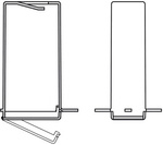 Bopla ART 555 BEU-2MN (34155561) - battery shafts with integrated front panels for ART 555 enclosure